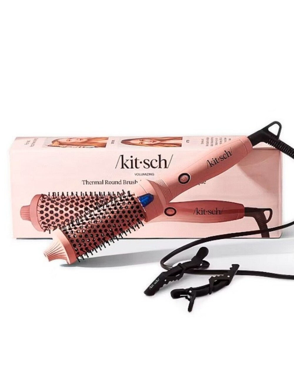 NIB Kitsch Thermal Medium Round Pro Ionic Styling Brush Set - Terracotta